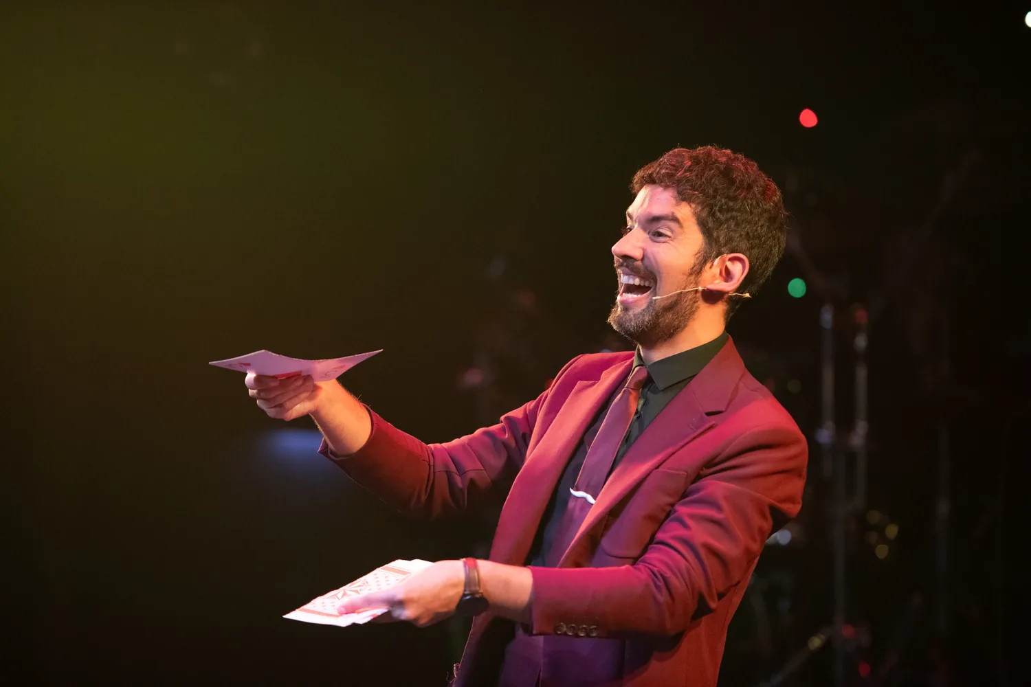 Magic performed on stage
